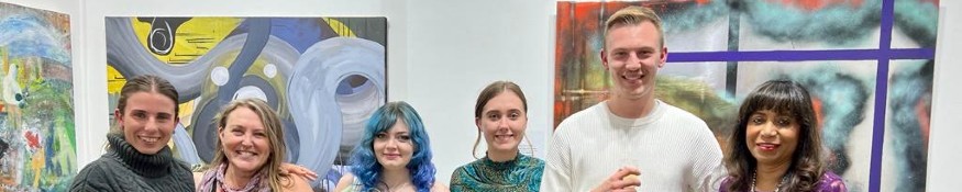 Liverpool Hope University Fine Art students at the 2022 Graduate Art Show.